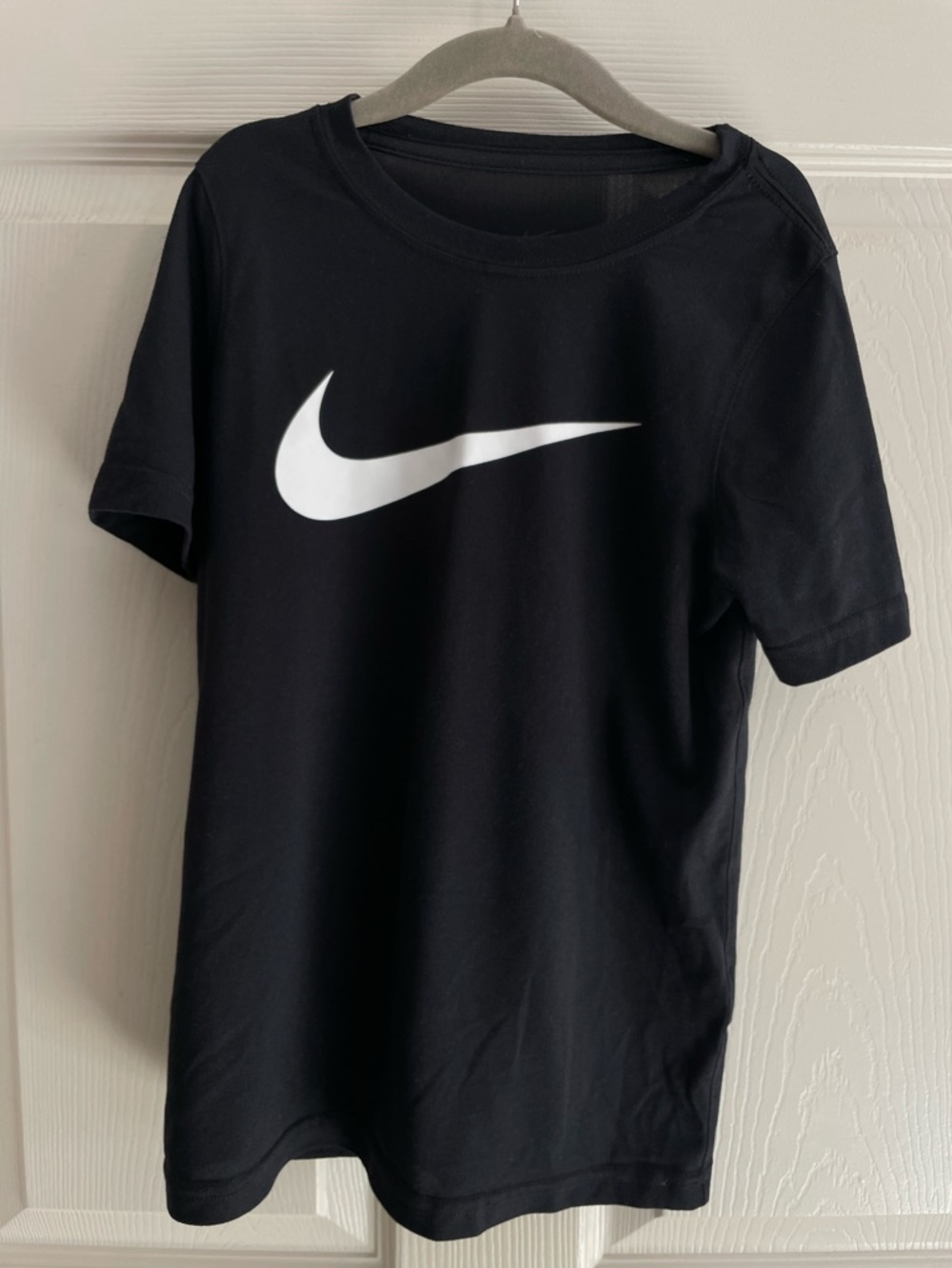 Nike Black Short Sleeve Tee with White Swoosh
